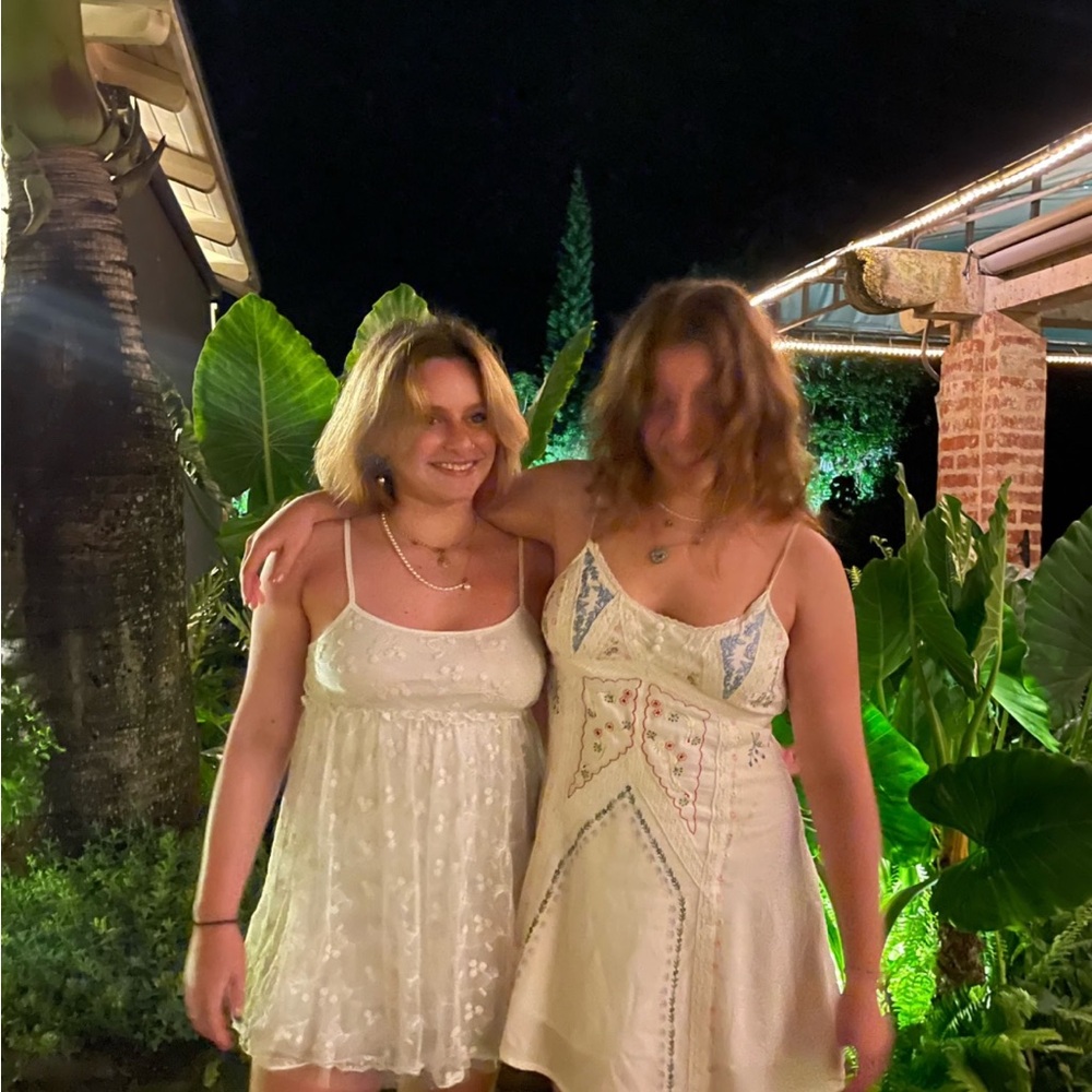 White Lace Mini Dress